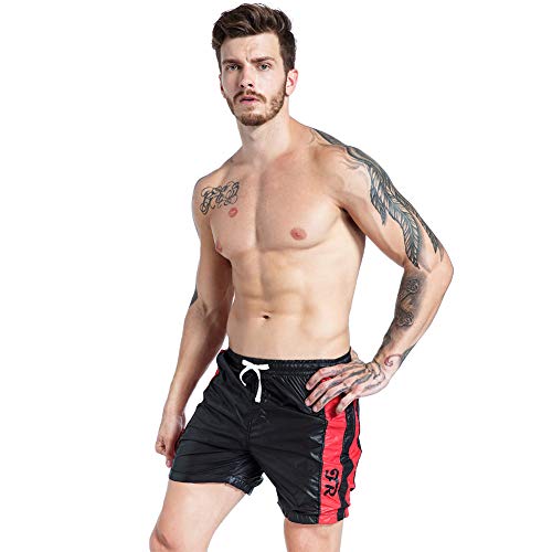 ZWLXY Summer Running Shorts Men Sports Jogging Fitness Shorts Mens Gym Men Shorts Sport Gyms Short Pants Men,Black,S