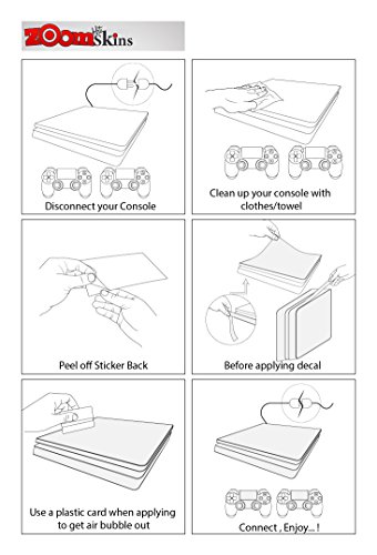 PS4 Slim Skin Decal Sticker Joker White Custom Design + 2 Controller Skins Set