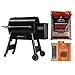 Traeger Grills Ironwood 885 Wood Pellet Grill and Smoker Bundle with Cover and Signature Pellets featuring Alexa and WiFIRE Smart Home Technology - Black Traeger Grills Ironwood 885 Wood Pellet Grill and Smoker Bundle with Cover and Signature Pellets featuring Alexa and WiFIRE Smart Home Technology - Black