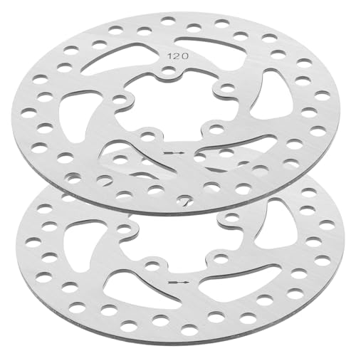 GOOHOCHY 2pcs Scooter Brake Discs Bike Disc Brakes Hollow Design for High Friction