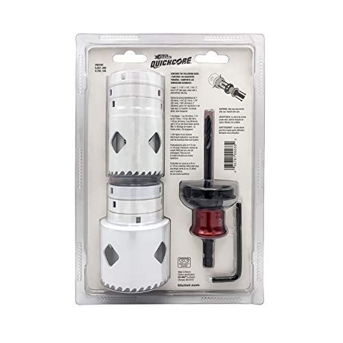 Disston Quickcore 7 Pc Set - 1", 1-1/4", 1-1/2", 1-3/4", 2", And 2-1/2" Hole Saws, & Quick Change Arbor, Part E0100233 #TOP5