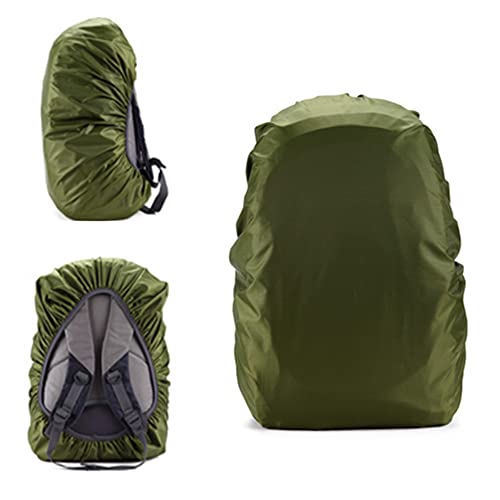Image of 2 Pack Waterproof Rain Cover for Backpack, Waterproof Backpack Cover 45-50L Adjustable Bag Rain Cover for Camping, Hiking,Hunting, Traveling, Biking and More