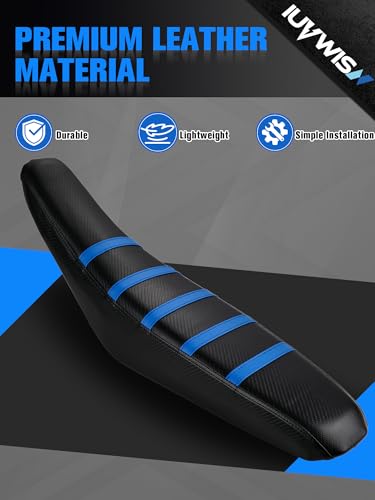 Image of Seat Cover for Talaria XXX X3, Electric Dirt Bike Soft Seat Cover Compatible Fit for Taparia X3 Ribbed Easy Installation Blue