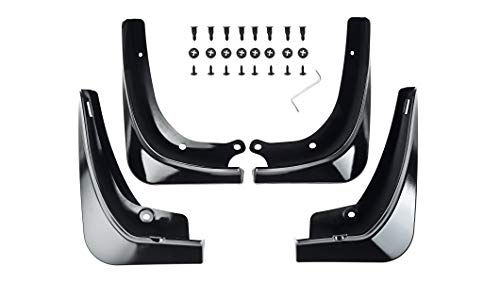 TLECTRIC Lot de 4 bavettes garde-boue noires pour Tesla Model 3 avec vis de fixation Cover