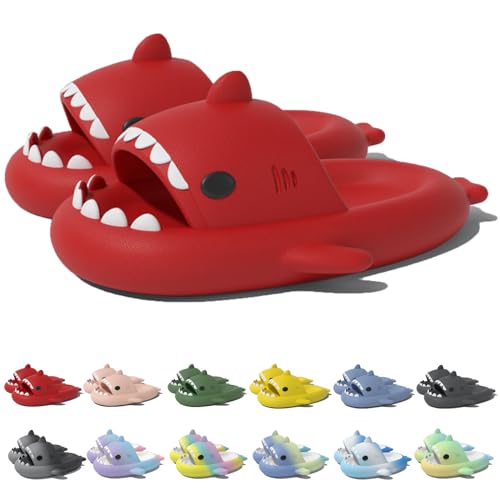 Jfxgjuv Sharklas Kids, Sharklas Polares Kids, Sharklas Originales Kids, Shark Slides Kids, Sharky Chanclas Kids, Non-Slip Thick Sole Open Toe Shark Slippers Sandals