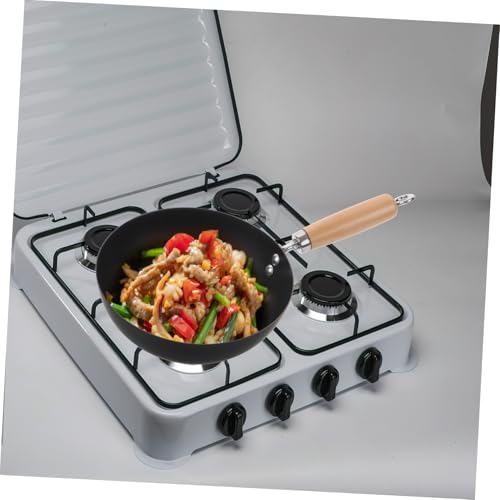 Mini wok de hierro con mango fácil de mover miniatura 6
