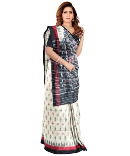 Image of Nuapatna Cotton Saree of Odisha Ikkat Orissa Traditional Handloom Sari | Bomkai | Pata | Nuapatana | sambalpuri saree | khandua patta sare | without Blouse S9