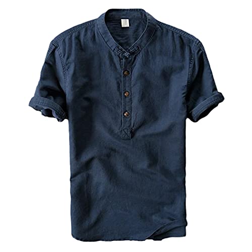 Chemise d'été rétro en lin pour vos soirées en terrasse
