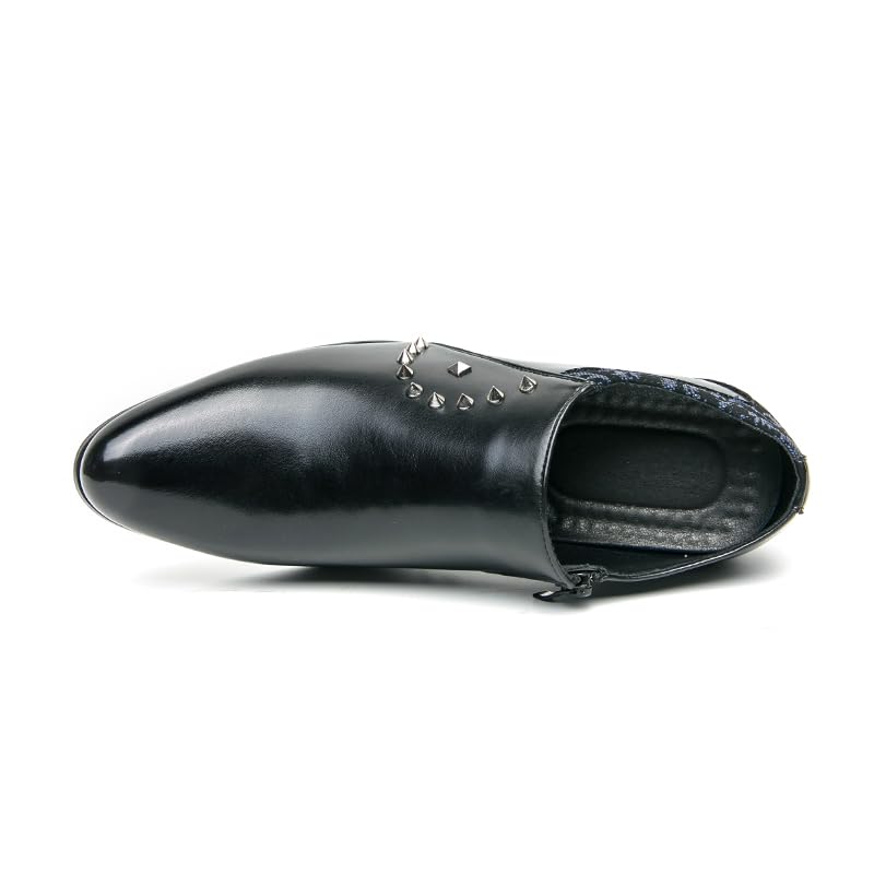 Mens Vintage Leather Platform Lace Up Oxford Shoes Fashion Casual Non Slip Round Toe Sneakers for Walking Driving Travelling4