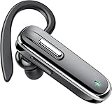 Bluetooth Headset,Wireless Freisprech Telefon mit Dual Mic 5.3 Freisprech-Bluetooth-Ohrhörer mit 25 Stunden Sprechzeit, In Ear Kabellos Headset für iOS, Android und Laptop (Kein Ladeetui)
