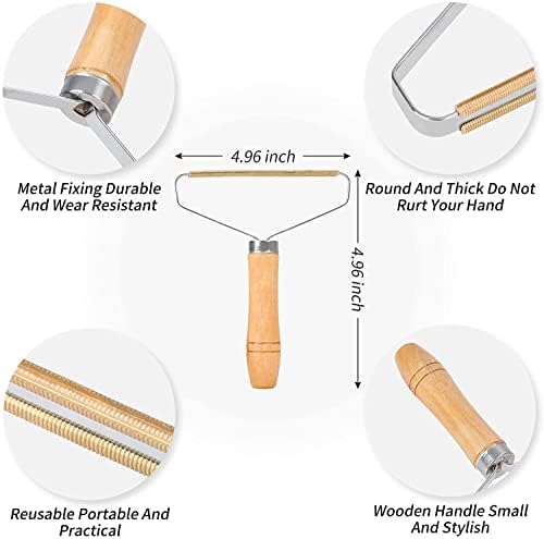 MOECSHSY Portable Lint Remover - Carpet Scraper, Lint Cleaner, Pet Hair Remover, Clothes Fuzz Shaver, Reusable Double Sided Lint Remover Easy to Removing Lint Pet Hair Dust in Clothes and Furniture