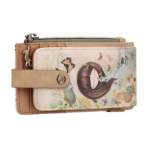 Anekke - Tarjetero de Mujer - Diseño con Protección RFID - Elaborado en Polipiel con Cierre de...