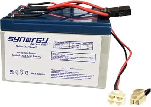 Extended Range Upgrade Compatible with Razor MX350 Dirt Rocket to 9ah with High Performance Replacement Batteries, Includes Battery Wiring Harness, 28% Longer Running Time Easy Slide On terminals