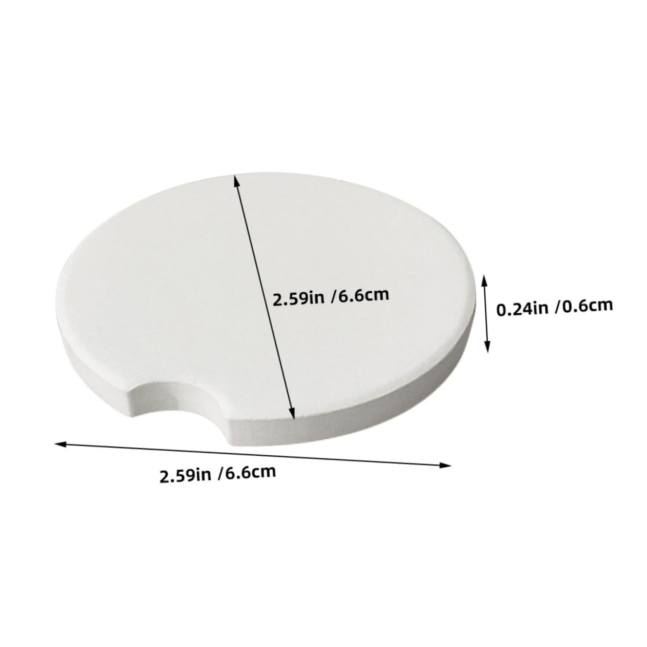 Generico Pezzi Sottobicchiere in Ceramica Tazza Per Auto Supporto Sottobicchiere Tifoso Dell'auto Per Espansore Portabicchieri Per Sottobicchieri Posto Di Legno