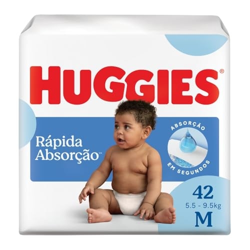 Fralda Huggies Tripla Proteção M - 42 fraldas Fralda Huggies Tripla Proteção M - 42 fraldas