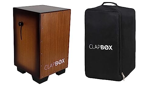 Image of Clapbox Adjustable Snare Cajon CB65 With Bag- Birch Wood, (H:50 W:30 L:30) - 3 Internal Snare