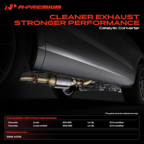 A-Premium Rear Catalytic Converter with Gasket Kit Direct-Fit Compatible with Chevrolet Cruze 2011-2015 1.8L, Cruze Limited 2016 1.8L, E.P.A. Compliant by A-Premium - Used condition - Image 2