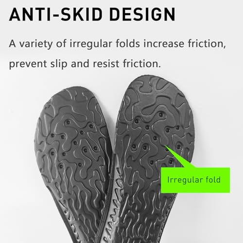 Image of Waterproof Insoles for Crocs, Men Extra Wide Barefoot Sandals Shoes Inserts for Garden Work (M9)