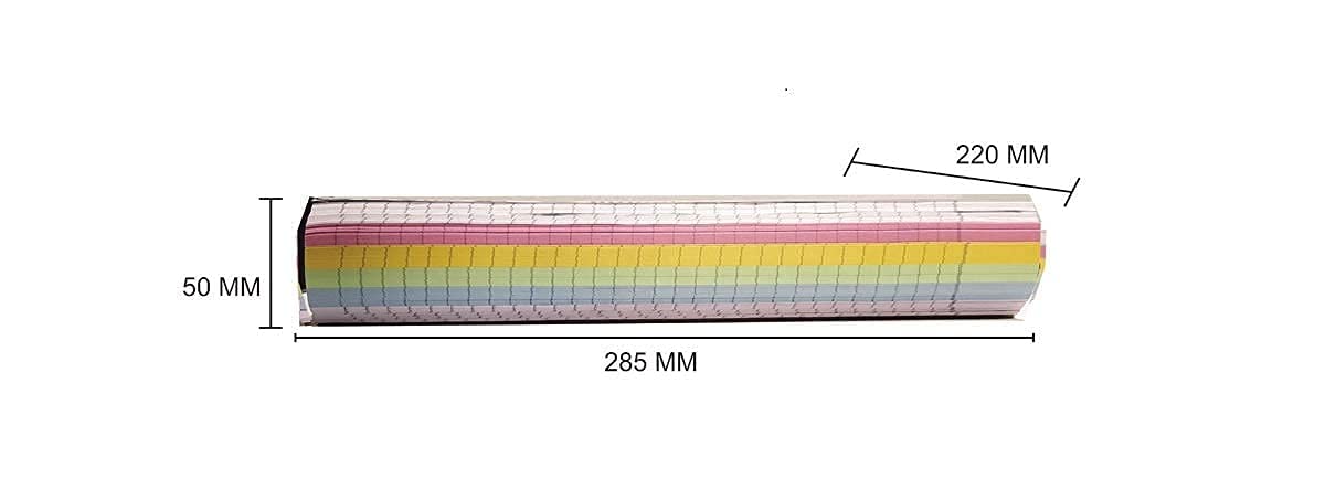 amblitz Cahier à spirales Mega 1000 pages, 6 sujets, 70 g/m², 22 x 28,5 cm. !! Pages lignées multicolores !!! Carnet arc-en-ciel !!!