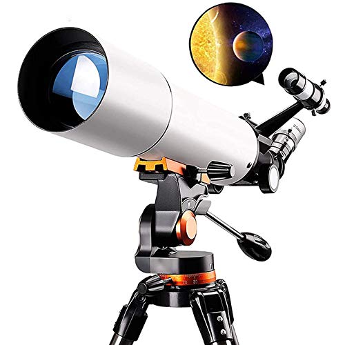 OPW Astronomisches Teleskop 50080 Teleskope Für Die Astronomie Professionelles Refraktor-Teleskop Für Erwachsene Mit Verstellbarem Edelstahl-Stativfernrohr Barlow-Objektiv-Telefonadapter Cover