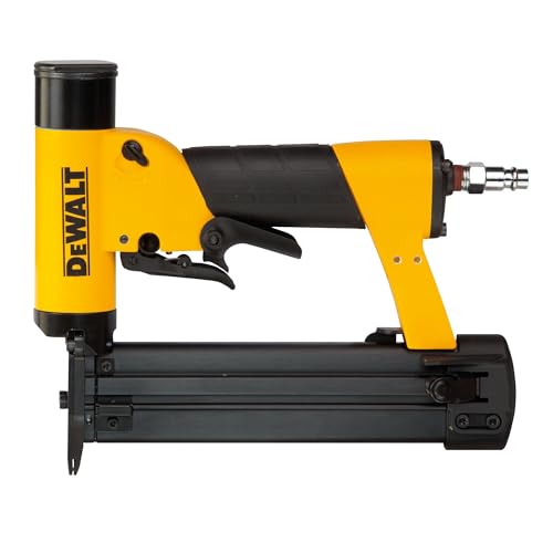 DEWALT DPN2330-XJ - Clavadora de Precisión Neumática 23GA, Modelo Ligero y Compacto, Potencia Ajustable, Mango Ergonómico de Caucho, Caja de Aluminio, Incluye Estuche de Transporte