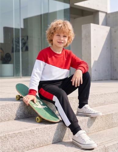 Image of Boys Clothes Boy Outfits 2-Piece Long Sleeve Sweatshirt Tops and Pants Fall Winter Outfits Set 3-14 Years