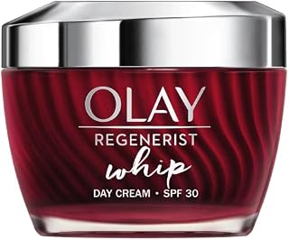 Olay Regenerist Whip SPF Face Moisturiser 50ml, SPF30 Anti Aging Face Cream For Women, Ideal Base for Make Up, with Niacinamide