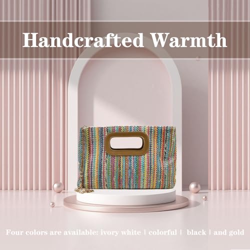 woman knitted clutch bag for holiday leisure messenger bag2