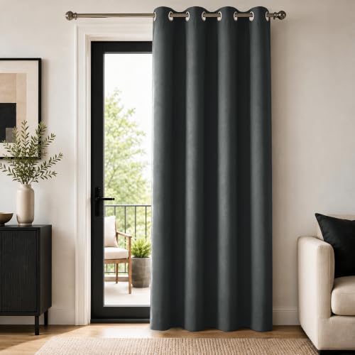 Deconovo Blackout Curtains for Bedroom 63 Inch Long, Living Room 1 Panel