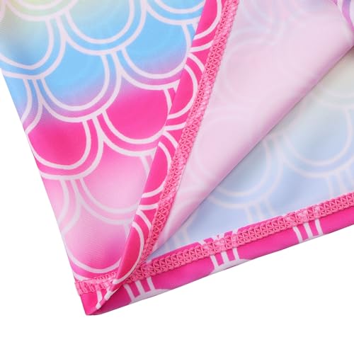 Image of Girls Two Piece Swimsuit Floral UPF 50+ Rash Guard Set Kids Beach Swimwear