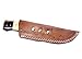 Nescole 8 in. Bowie Knife- Handmade Damascus Knife- Decorative Knives, Camping Survival Knife, and Hunting Knife with Camel Bone and Walnut Wood Handle, 4 in. Sharp Blade with Leather Sheath