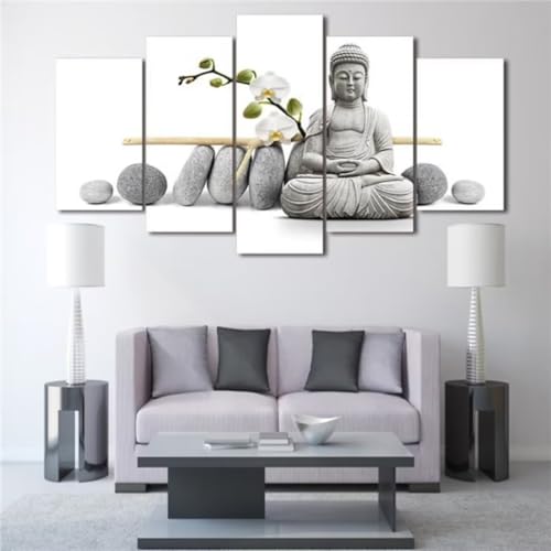 Grand diamond painting adulte orchidée 5D avec strass brillants haute densité