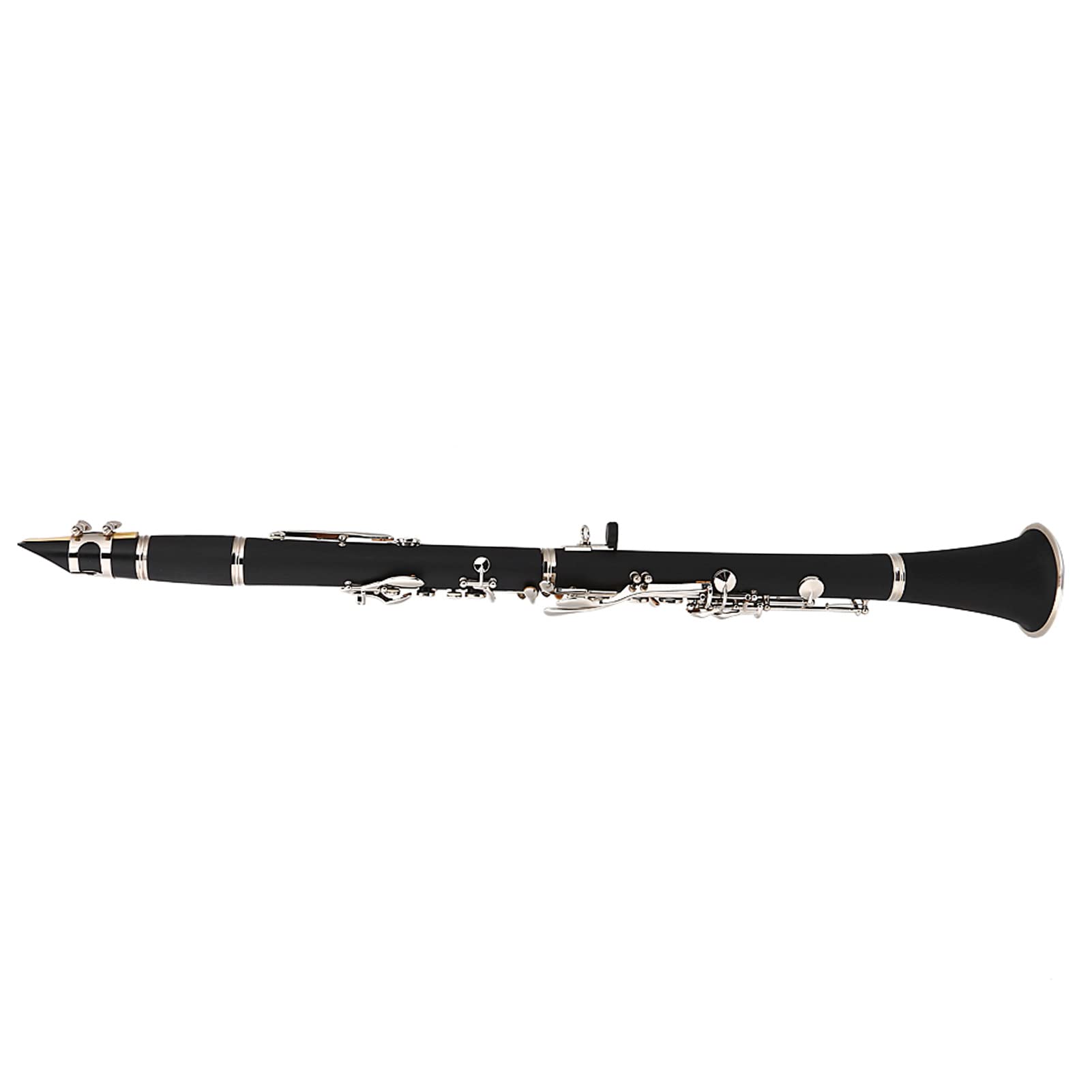 Clarinette Complète, 17 Touches Descendantes, tonalité B, avec étui, Chiffon de Nettoyage pour Clarinette en Bakélite, Instrument Idéal pour étudiant