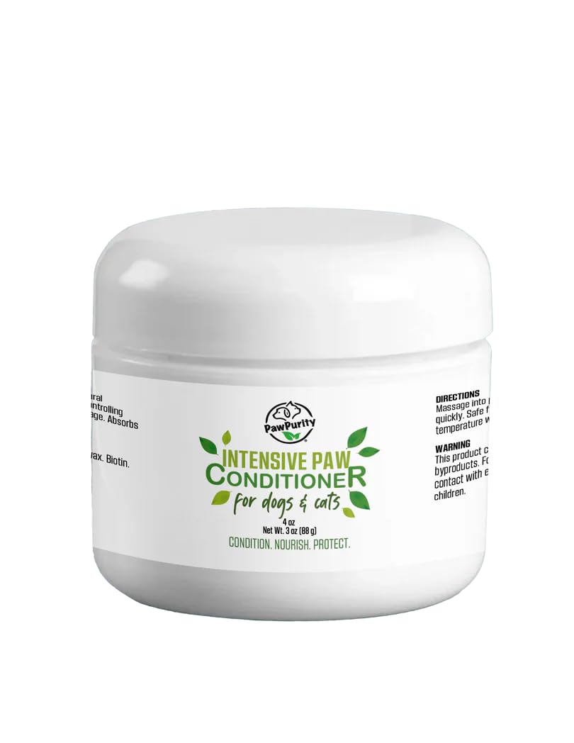 Paw Purity: A Fast-Healing Dog Paw Balm for Dry, Cracked or Itchy Paws – 4 oz. | Made with 37 Organic Plants, Oils, Minerals | Natural & Lick Safe. |