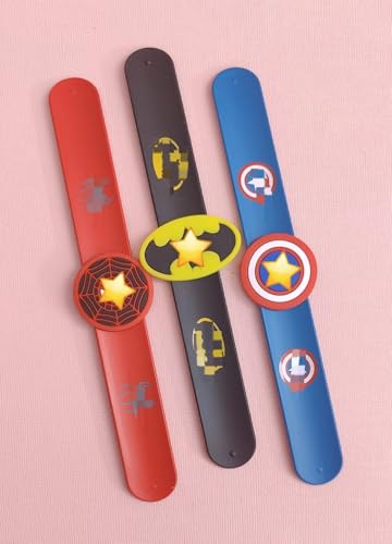 Image of TERA 13 Wrist Band, Silicone Wristbands for Kids, Slap Bracelets for Boys and Girls, Snap Bracelet Bands for Party Theme, Party Favor Gifts for Kids (Multicolour) (2 (Pcs))