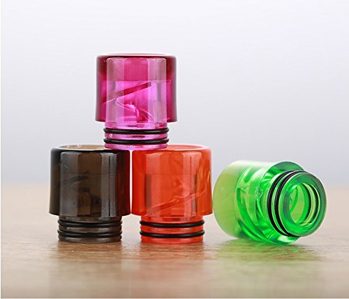 810 Spiral Drip Tip 6er Pack Mundstücke mit Liquid Spritzschutz by Kingleyhouses (6er Farbmix) – Bild 4