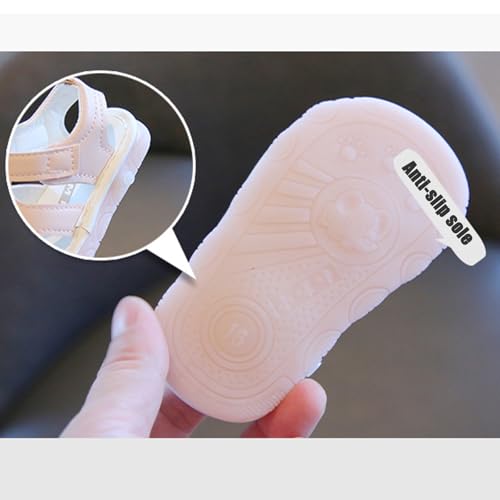 Squeaky Shoes for Toddler Girls Boys, Anti-Slip Toddler Squeaky Shoes for First Walkers Shoes, Open-Toe Sandals4