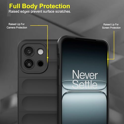 Image of Zapcase Back Case Cover for OnePlus 13s | Compatible for OnePlus 13s Back Cover | Liquid Silicon Magic Case with Camera Protection| Black