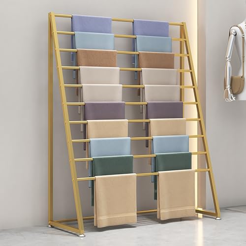 Présentoir à foulards en métal pour optimiser l'espace des vitrines et showrooms