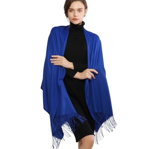 Image of RIIQIICHY Women's Fringe Shawl Wrap Pashmina Scarf for Wedding Evening