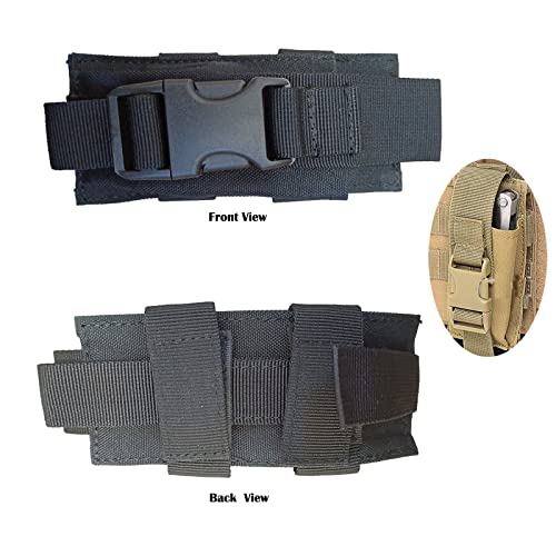 Sehxim Multitool Pouch Folding Knife Sheath Pouch Molle Pouches Multitool Sheath For Belt Flashlight Mag Pouch (Green) #TOP6