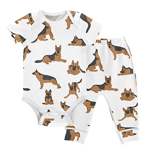 Image of vvfelixl Baby Bodysuits Pants Sets Gnome Mushroom Short Sleeve Baby Clothes for Boys Girls 3M