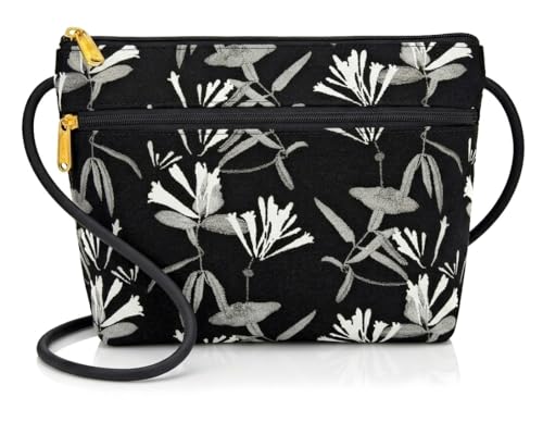 Image of Danny K. Women's Tapestry Zipper Purse Crossbody Handbag, Adjustable Cord, Handmade in USA