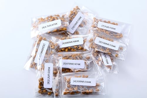 Assortiment condensateurs céramiques 100nF 1uF Chanzon pour circuit imprimé PCB