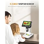 43-Inch-Coin-MicroscopeANNLOV-50X-1000X-Magnification-LCD-Digital-Microscope-with-8-Adjustable-LED-Lights-for-Kids-and-Adults-for-CoinStampsPlantsSoldering