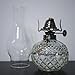 2 Pieces Rustic Oil Lamp Lantern Large Classic Kerosene Lamp Vintage Glass Kerosene Lamp Chamber Oil Lamps with 3/8
