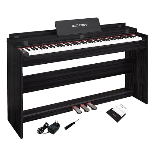 Amazon | KIMFBAY 電子ピアノ 88鍵盤 ハンマーアクション鍵盤