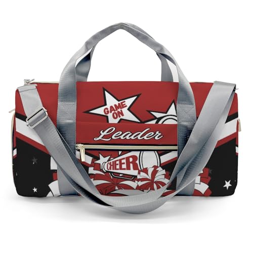 Personalized Cheer Duffle Bag Cheerleader Sleepover bag with Shoe Compartments Gifts for Cheer Team Coach