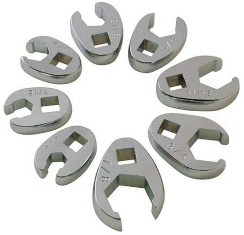 Juego de 8 llaves Crowfoot 3/8'' SAE miniatura 1