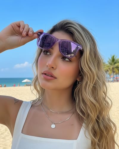 SIPHEW Polarized Sunglasses for Women & Men - UV400 Mirrored Beach Eyewear, Designer Unisex Fashion Sunglasses w/Medium Fit3